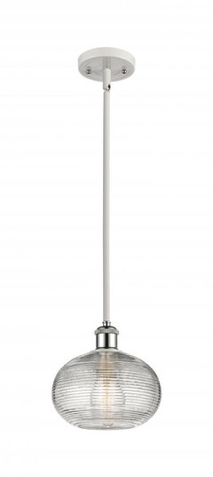 Ithaca - 1 Light - 8 inch - White Polished Chrome - Mini Pendant (3442|516-1S-WPC-G555-8CL)