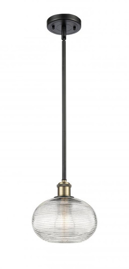 Ithaca - 1 Light - 8 inch - Black Antique Brass - Mini Pendant (3442|516-1S-BAB-G555-8CL)