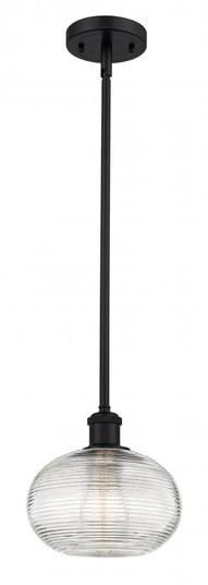 Ithaca - 1 Light - 8 inch - Matte Black - Mini Pendant (3442|516-1S-BK-G555-8CL)