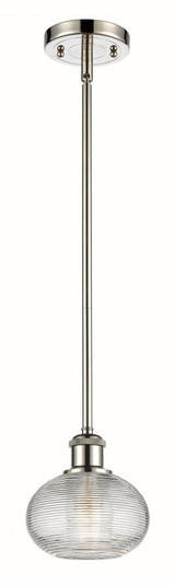 Ithaca - 1 Light - 6 inch - Polished Nickel - Mini Pendant (3442|516-1S-PN-G555-6CL)