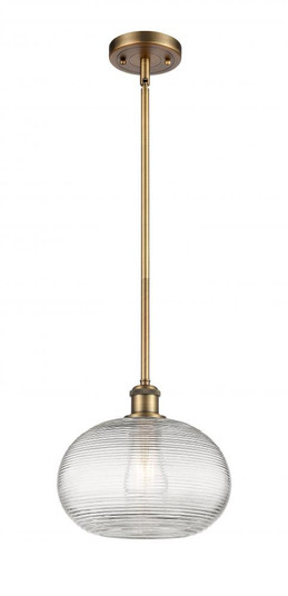 Ithaca - 1 Light - 10 inch - Brushed Brass - Mini Pendant (3442|516-1S-BB-G555-10CL)