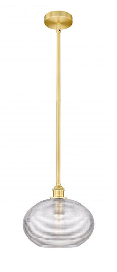 Ithaca - 1 Light - 12 inch - Satin Gold - Cord hung - Mini Pendant (3442|616-1S-SG-G555-12CL)