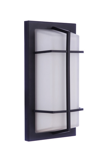 Outdoor Large Rectangular Bulkhead in Textured Black (20|ZA6112-TB)