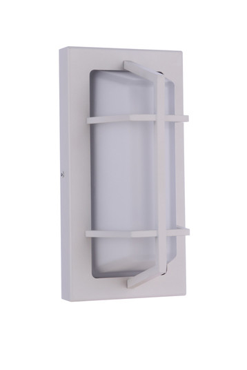 Outdoor Small Rectangular Bulkhead in Textured White (20|ZA6102-TW)