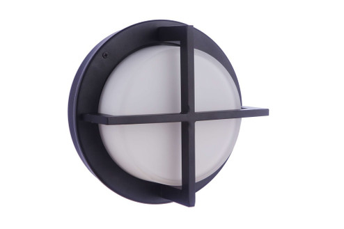 Outdoor Large Round Bulkhead in Textured Black (20|ZA5912-TB)