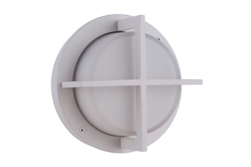 Outdoor Large Round Bulkhead in Textured White (20|ZA5912-TW)