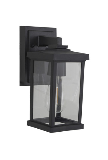 Resilience 1 Light Small Outdoor Wall Lantern in Textured Black, Clear Lens (20|ZA2404-TB-C)