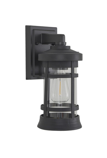 Resilience 1 Light Small Outdoor Wall Lantern in Textured Black, Clear Lens (20|ZA2304-TB-C)