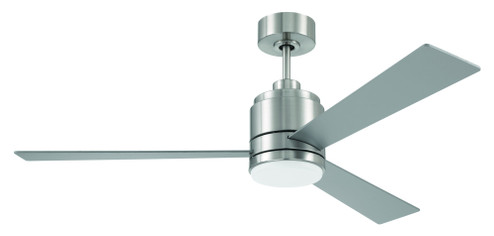McCoy 52'' 3-Blade Ceiling Fan in Brushed Polished Nickel w/ Brushed Nickel Blades (20|MCY52BNK3)