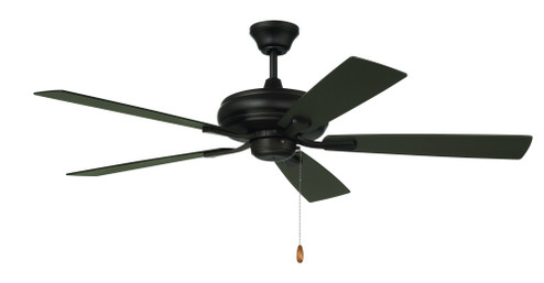 Eos 52'' 5-Blade Ceiling Fan in Espresso w/ Espresso/Walnut Blades; Light Kit Optional (Not Inclu (20|ECF52ESP5-ESPWLN)