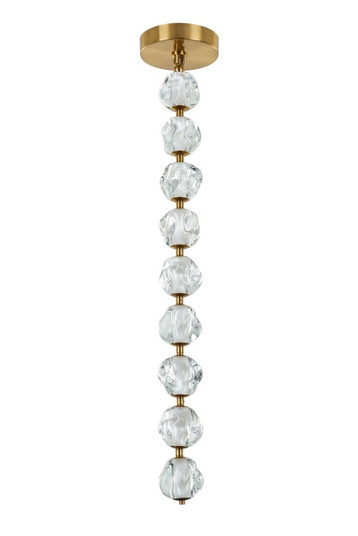 Jackie 9 Light LED Pendant in Satin Brass (20|59492-SB-LED)
