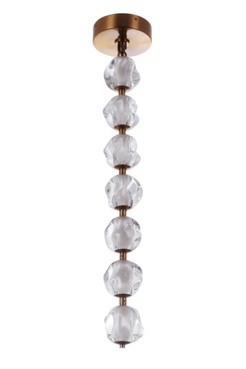 Jackie 7 Light LED Pendant in Satin Brass (20|59491-SB-LED)