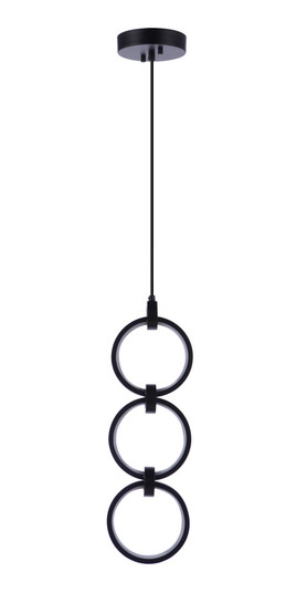 Context 3 Light LED Pendant in Flat Black (20|59393-FB-LED)