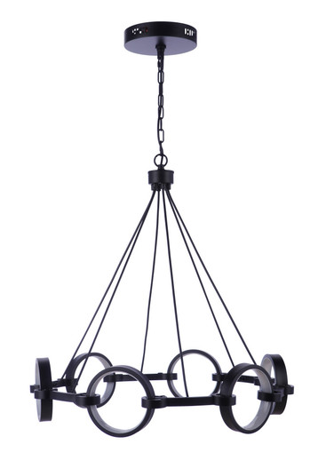 Context 6 Light LED Chandelier in Flat Black (20|59326-FB-LED)