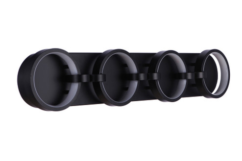 Context 4 Light LED Vanity in Flat Black (20|59304-FB-LED)
