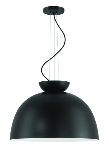 Ventura Dome 1 Light Pendant in Flat Black (20|59192-FB)