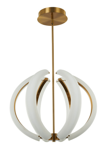 Unwind Small LED Pendant in Satin Brass (20|58890-SB-LED)