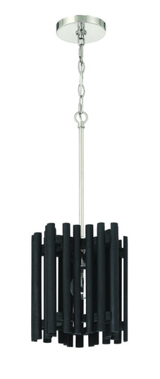 Freeform 1 Light Pendant in Polished Nickel/Black Walnut (20|58491-PLNBWN)