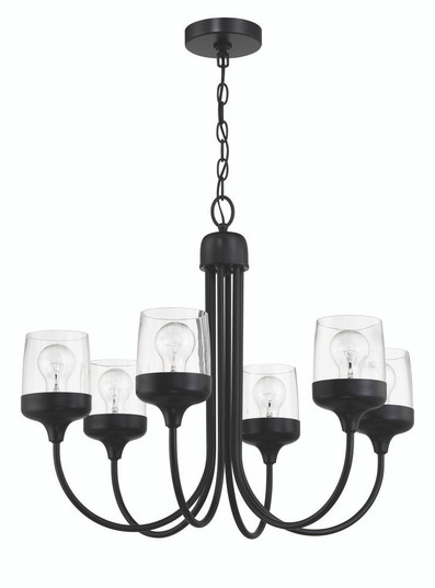 Wrenn 6 Light Chandelier in Flat Black (20|58126-FB)