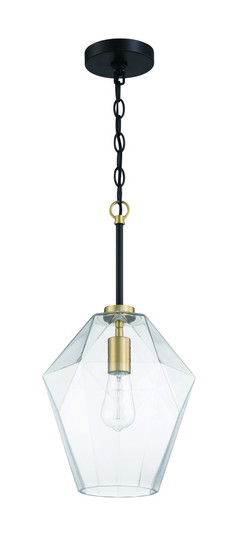 Avante Grand 1 Light Pendant in Flat Black/Satin Brass (20|56992-FBSB)