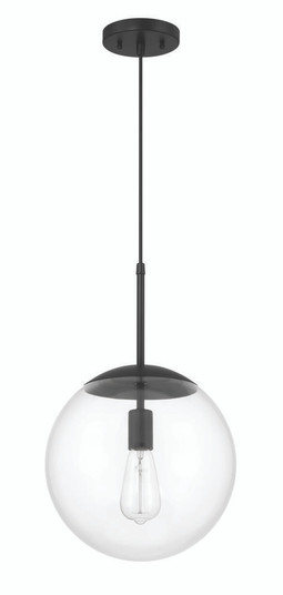 Gaze 12'' 1 Light Pendant in Flat Black (20|56892-FB)