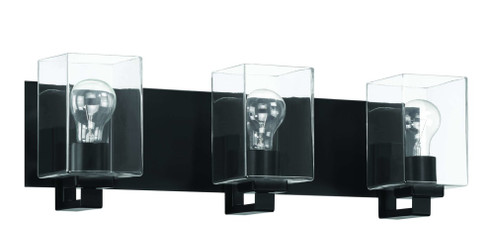 McClane 3 Light Vanity in Flat Black (20|18524FB3)