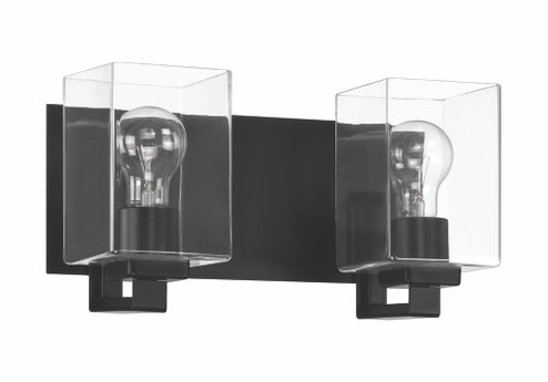 McClane 2 Light Vanity in Flat Black (20|18514FB2)