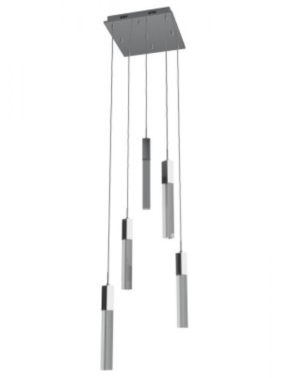 The Original Glacier Collection 5 Light Multi Pendant in Polished Chrome with Snow Crystal (4450|HF1900-5-GL-CH-SNW)