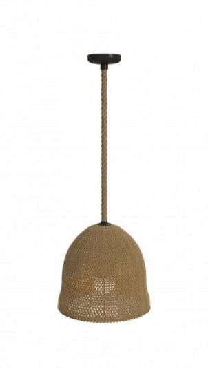 Malibu 16'' Bell Natural Hemp Rope Pendant (4450|HF1006-RP)