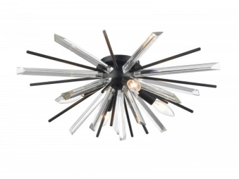 Palisades Ave. 24'' Flush Mount in Black (4450|HF8205-BK)