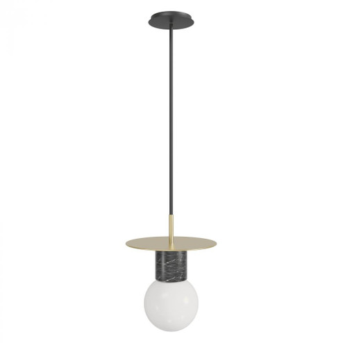 Newport Collection 1 Light Pendant (4450|HF1951-BB-BK)