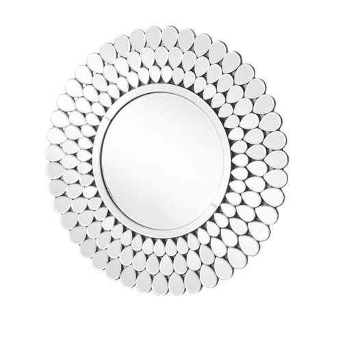 Sparkle 31.5 in. Contemporary Round Mirror in Clear (758|MR9156)