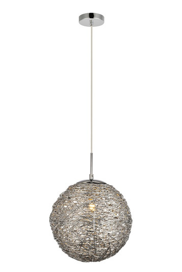 Lilou Collection Pendant D11.4 H12.3 Lt:1 Chrome Finish (758|LDPD2067)