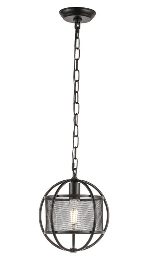 Zeke 1 light Black pendant (758|LD5041D10BK)