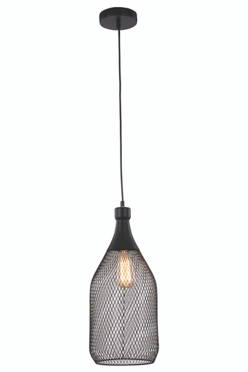 Brighton 1 Light Black Pendant (758|2109D8BK)