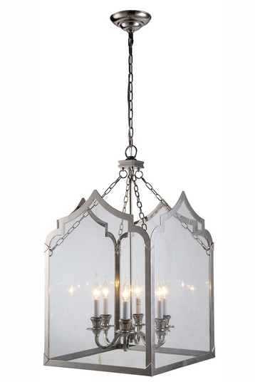 Newport Collection Chandelier D:20 H:35 Lt:6 polished Nickel Finish (758|1459D20PN)