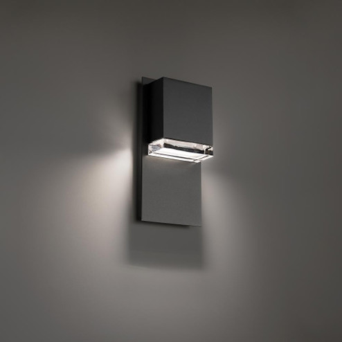 DRAPED 12IN OUTDOOR SCONCE 4CCT 3000K (3612|WS-W60412-30-BK)