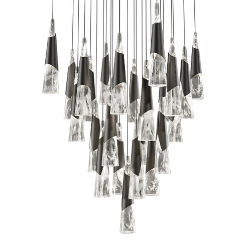 Kilt Multilight Pendant Light (3612|PD-44425S-BK)
