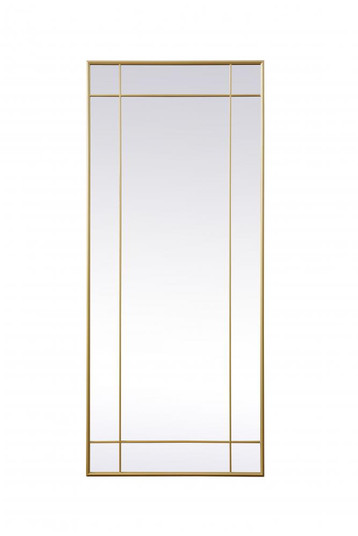 French Panel Full Length Mirror 30x70 Inch in Brass (758|MR3FL3070BRA)