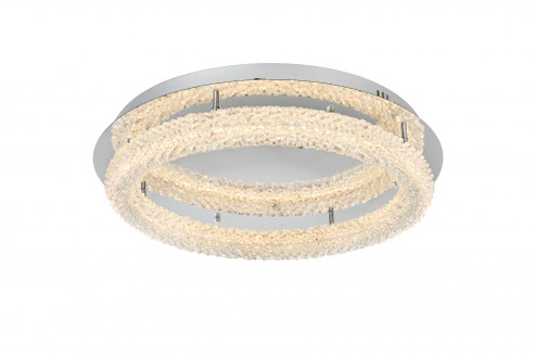 Bowen 26 inch Adjustable LED Flush Mount in Chrome (758|3800F26C)