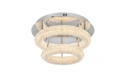 Bowen 18 inch Adjustable LED Flush Mount in Chrome (758|3800F18L2C)