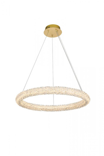 Bowen 26 Inch Adjustable LED Chandelier in Satin Gold (758|3800D26SG)