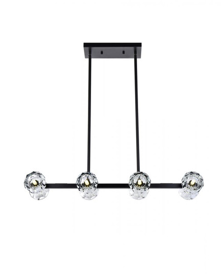 Eren 31 inch Pendant Light in Black (758|3505D31BK)