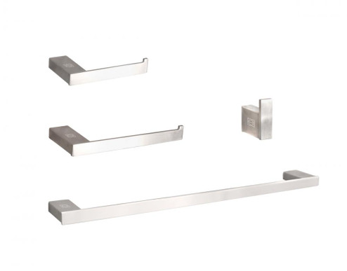 Sofia 4-piece Bathroom Hardware Set in Brushed Nickel (758|HWB-13S4BNK)