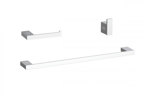 Sofia 3-Piece Bathroom Hardware Set in Chrome (758|HWB-13S3HPCH)