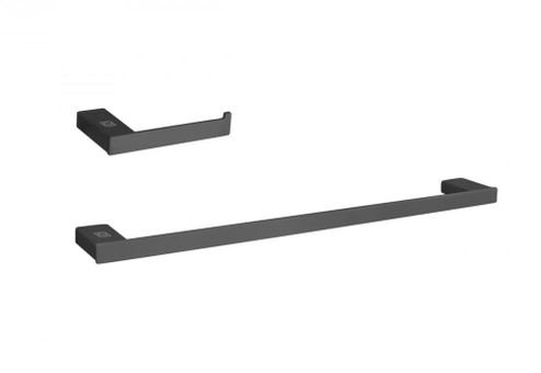 Sofia 2-piece Bathroom Hardware Set in Matte Black (758|HWB-13S2MBK)