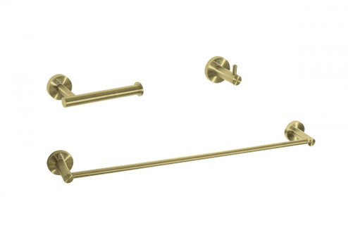 Freya 3-piece Bathroom Hardware Set in Brushed Gold (758|HWB-11S3HBGD)