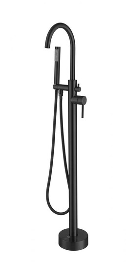 Steven Floor Mounted Roman Tub Faucet with Handshower in Matte Black (758|FAT-8001MBK)