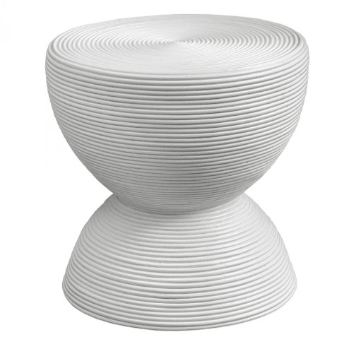 Uttermost Bongo White Rattan Side Table (85|23801)