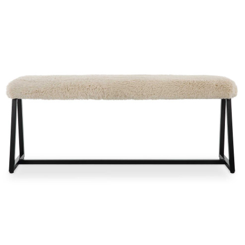 Uttermost Taupo Sheepskin Bench (85|23056)